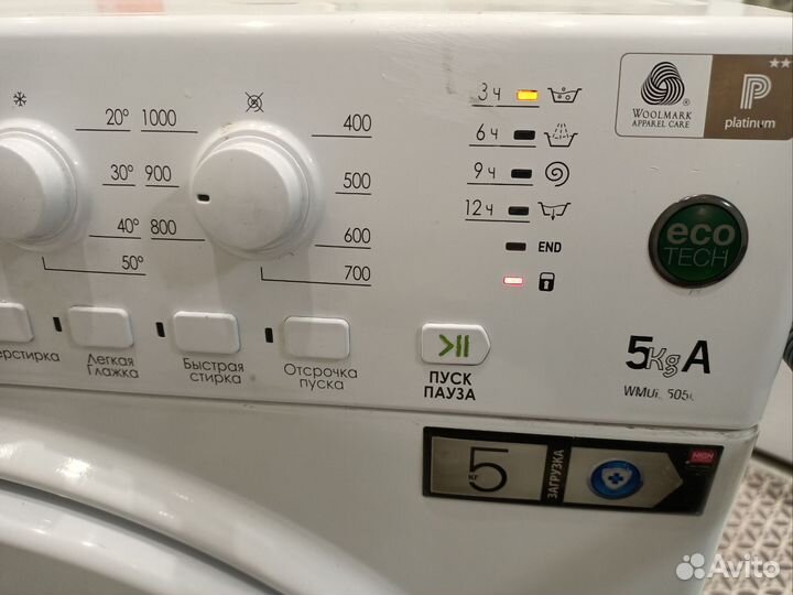 Стиральная машинка hotpoint ariston 5кг