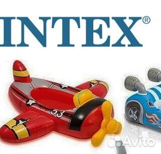 Надувной плот Intex (3-6 лет) новый, лодочка б/у
