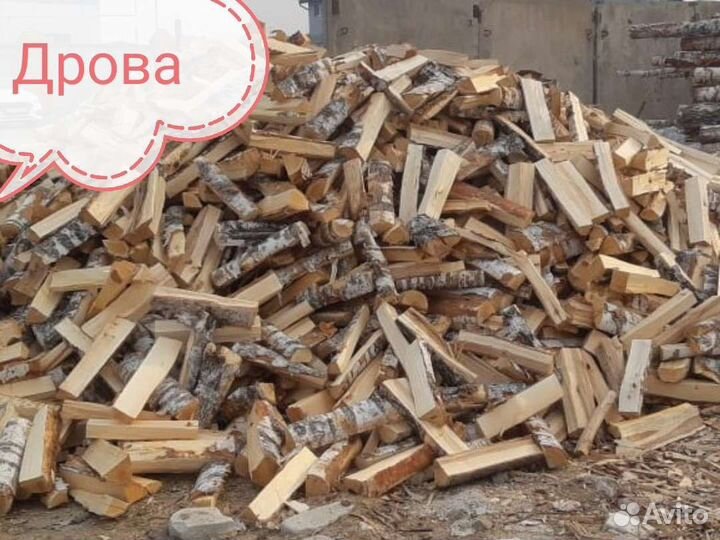 Дрова колотые, береза