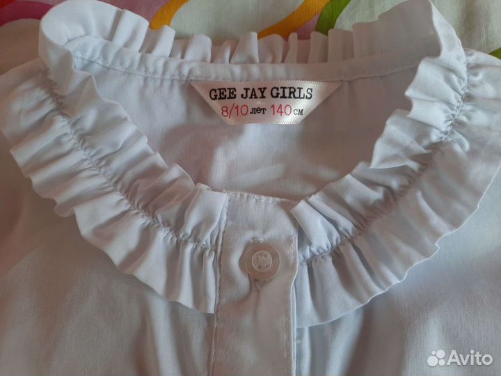 Рубашка для школы девочка 140