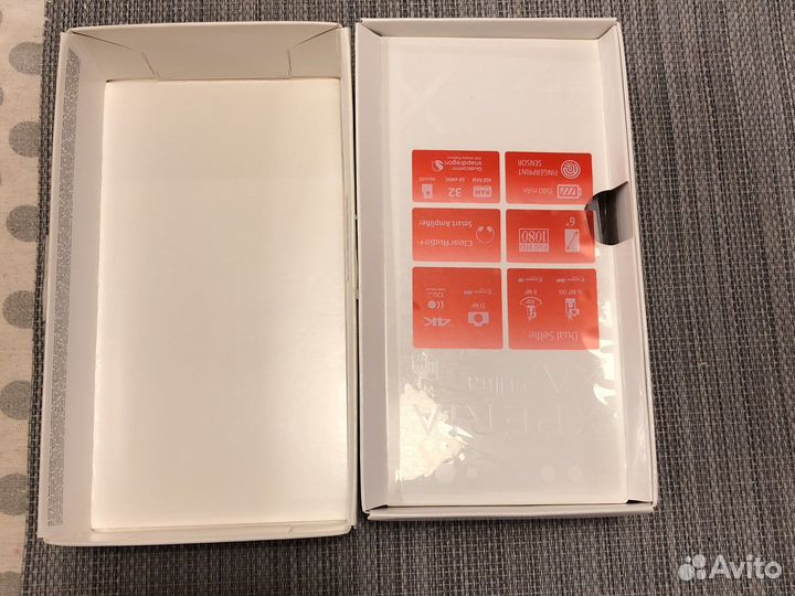 Коробка от телефона sony xperia xa2 ultra