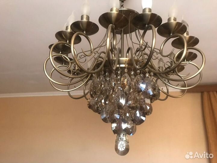 Люстра бронзовая