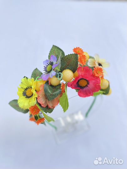 Ободок для волос ручной работы