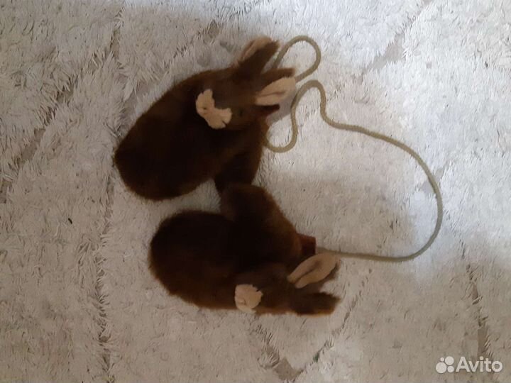 Варежки детские под норку