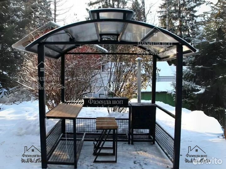 Мангал Loft с крышей