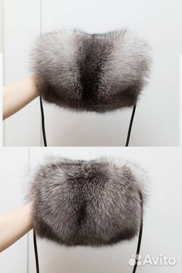 Новые муфты мех блюфрост чернобурка