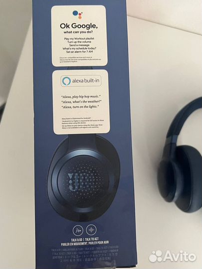 Беспроводные наушники jbl live 660NC blue