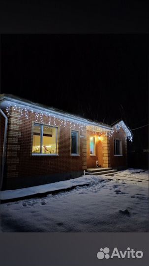 Украшение домов гирляндами