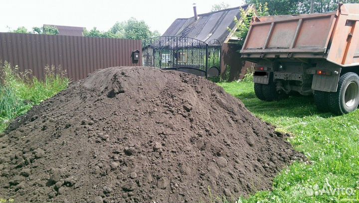 Плодородный грунт, чернозем, торф, навоз доставка