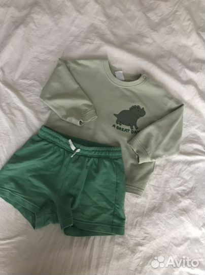 Пакет одежды для мальчика H&M и др 74-86 бу