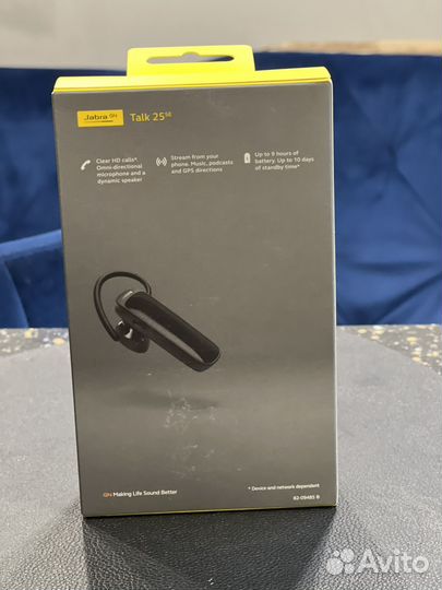 Гарнитура jabra 25se оригинал black