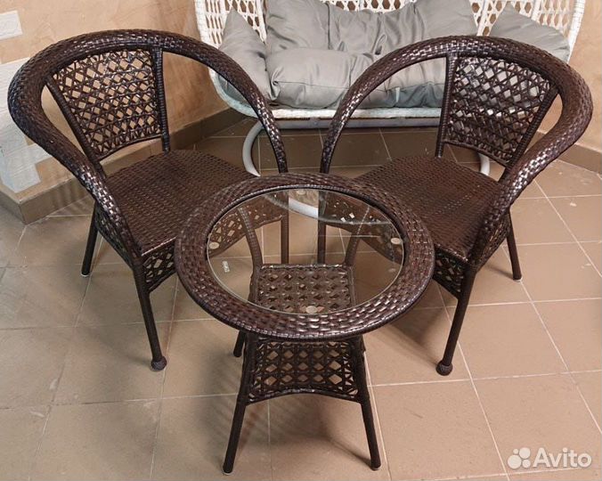 Новая ротанговая мебель для сада и лоджий