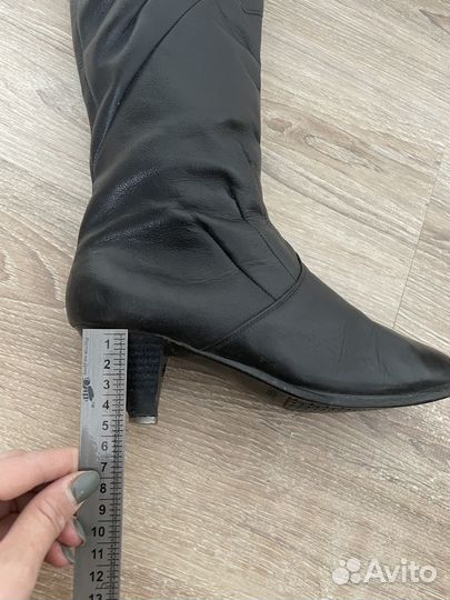 Сапоги демисезонные женские кожаные 36 размер