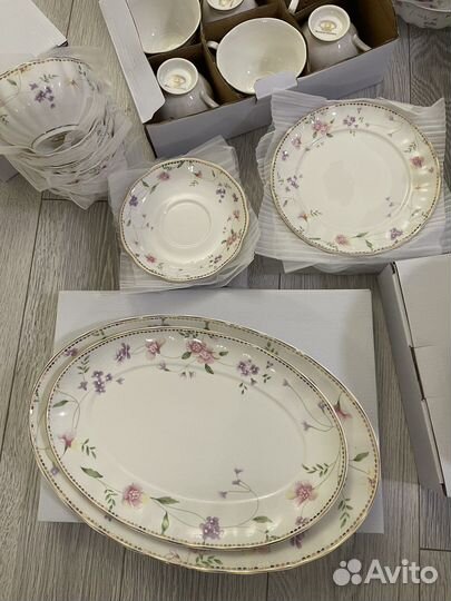 Столовый + чайный сервиз Вьюн