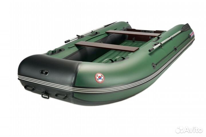 Моторная лодка mishimo lite 390 зеленая
