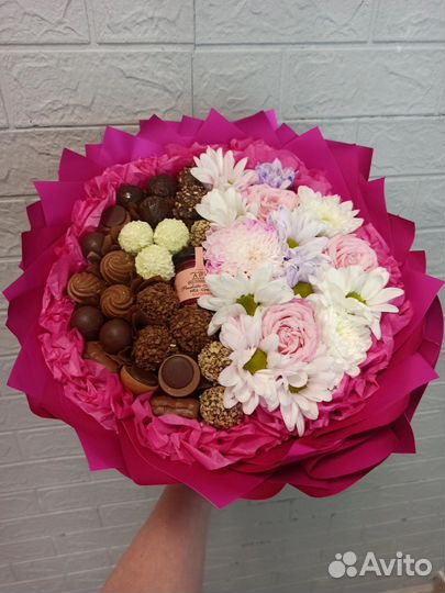 Съедобные букеты/ конфеты/ цветы