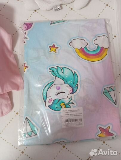 Простынь на круглую детскую кроватку