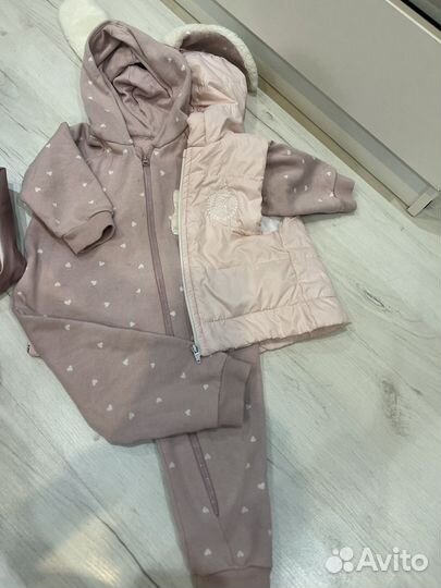 Большой пакет вещей 74-80-86 на девочку