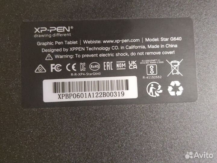 Графический планшет XP-PEN Star G640