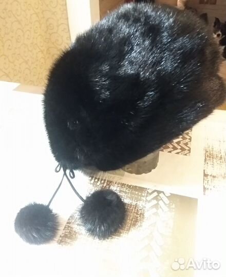 Женский норковый берет