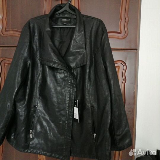 Куртка кожаная женская 62-64