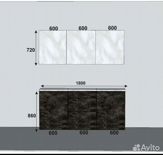 Кухонный гарнитур новый