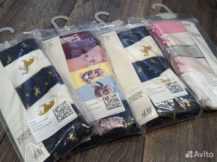 Бельё HM 98-104 (трусы,майки) новое
