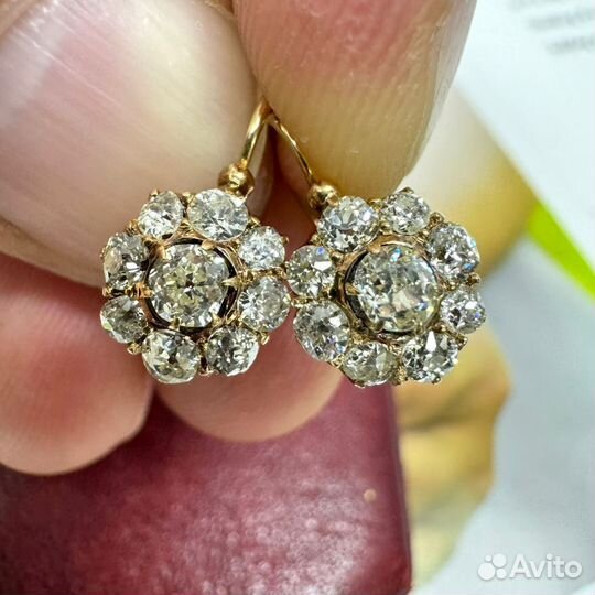 Антик, серьги 