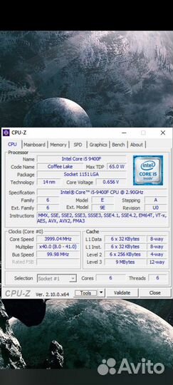 Материнская плата ASRock с процессором i5 9400f