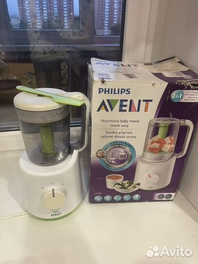Пароварка блендер philips avent 2 в 1