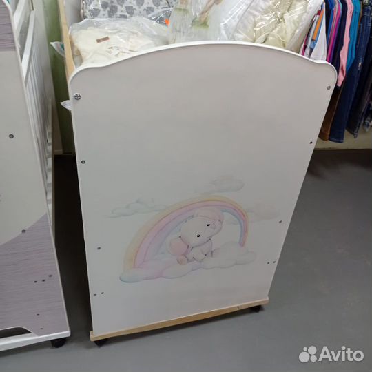 Кроватки новые с маятн и ящ. и колесо/качалка