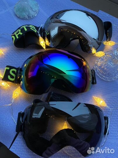 Очки маска горнолыжная для сноуборда новая