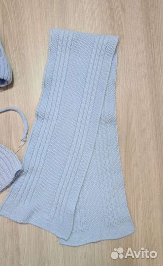 Комплект Шапка шарф 4-9mes на мальчика