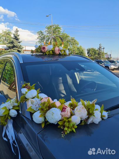 Украшение на машину свадебное в аренду