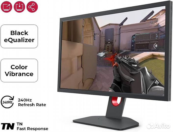 Игровой Монитор benq zowie xL 2540k full hd 240 hz