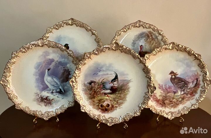 Тарелки антикварные. До 1892 г. Англия
