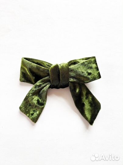 Банты на заколках в стиле прованс, бархатные банты