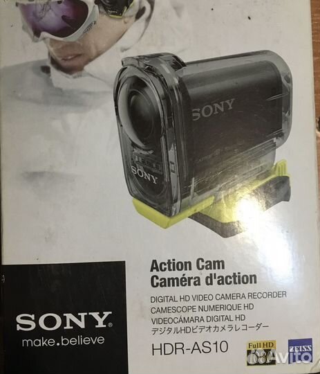 Экшн камера Sony HDR-AS10