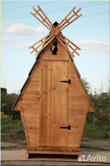 Дачный туалет деревянный OWC