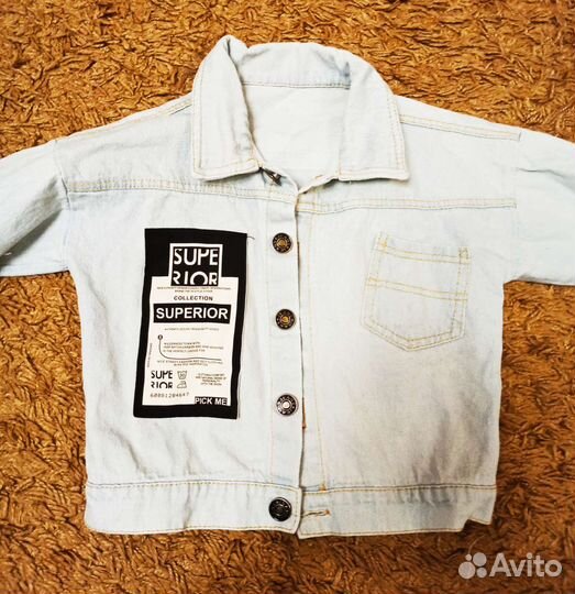 Джинсовая куртка для девочки 98