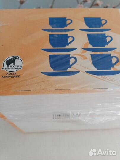 Чайный набор из 12 предметов(6 чашек и 6 блюдец)