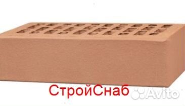 Кирпич лср 1 нф Светло-коричневый гладкий