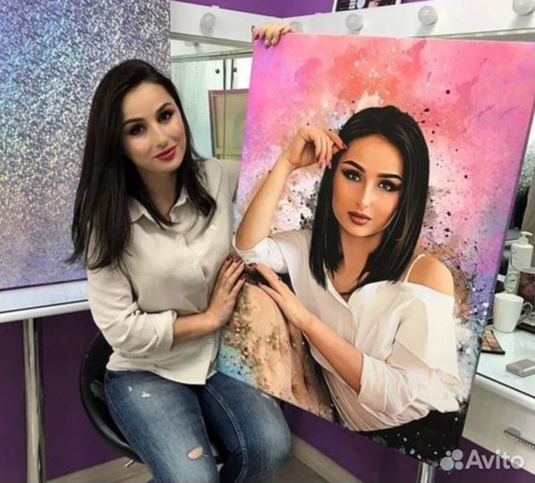 Портрет на холсте 30х40