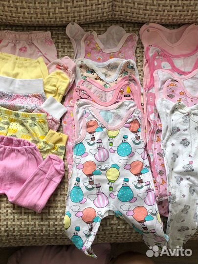 Ползунки для новорожденных пакетом