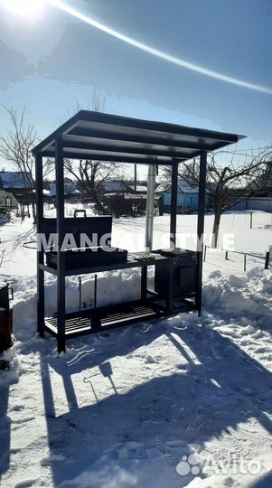 Мангал с крышей