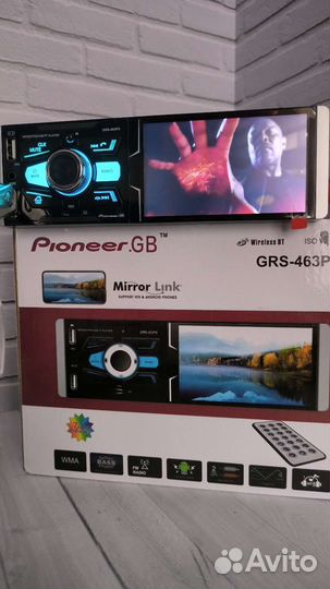 Магнитола сенсорная pioneer GRS463 Bluetooth 1DIN