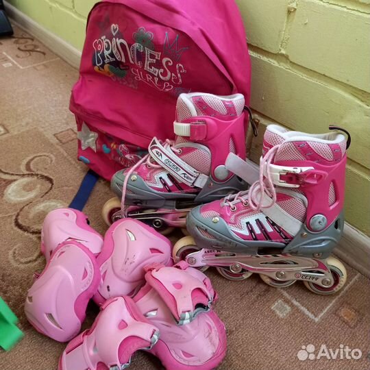 Роликовые коньки детские раздвижные
