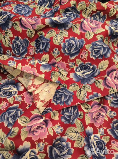 Отрез ткани сатин СССР 4.25м. цена за все