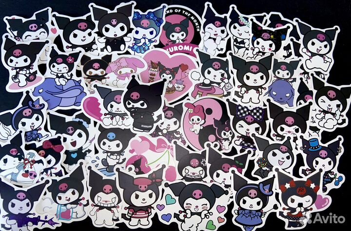 Наклейки hello kitty Kuromi