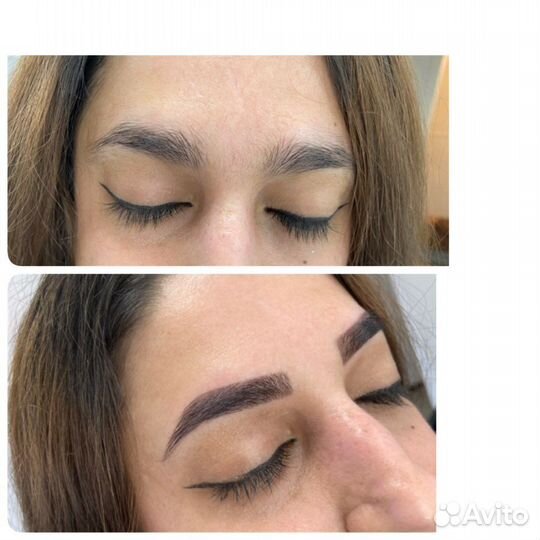 Коррекция и окрашивание бровей